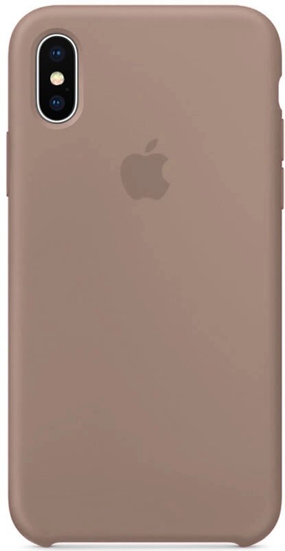 Чехол-накладка TOTO Silicone Case Apple iPhone X/XS Cocoa від компанії Shock km ua - фото 1