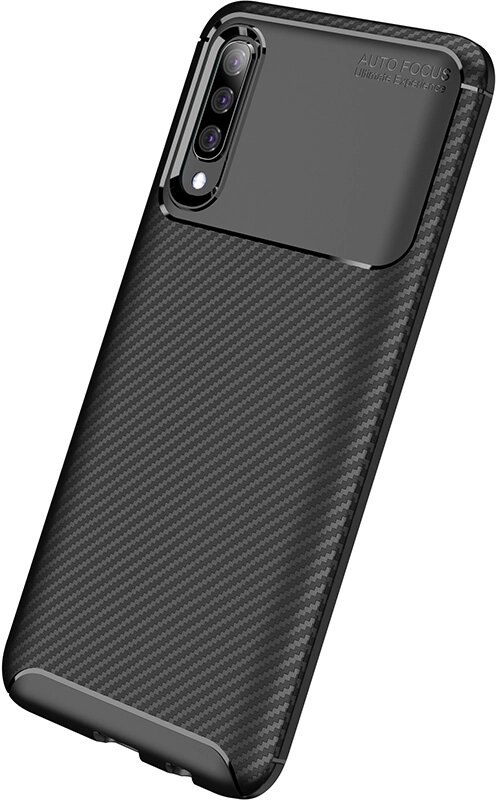 Чехол-накладка TOTO TPU Carbon Fiber 1,5mm Case Samsung Galaxy A30s/A50/A50s Black від компанії Shock km ua - фото 1