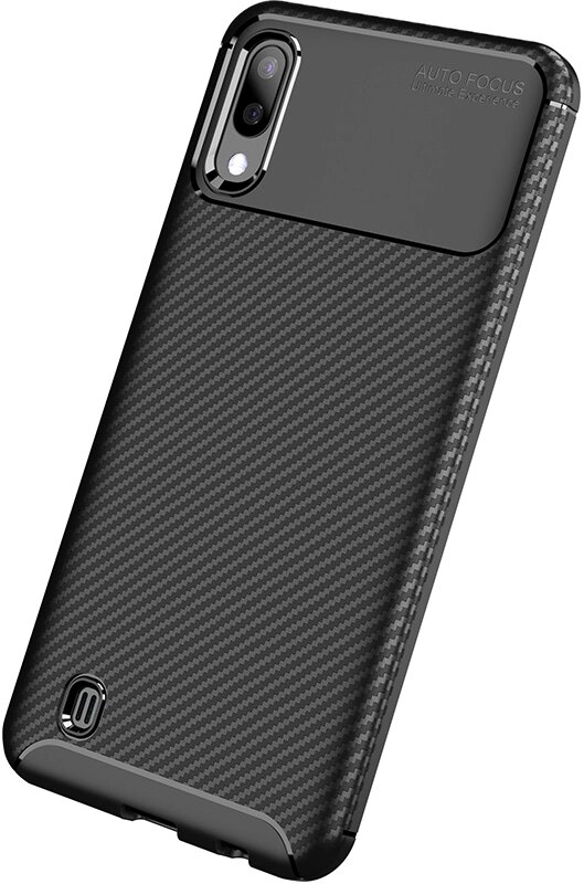 Чехол-накладка TOTO TPU Carbon Fiber 1,5mm Case Samsung Galaxy M10 Black від компанії Shock km ua - фото 1