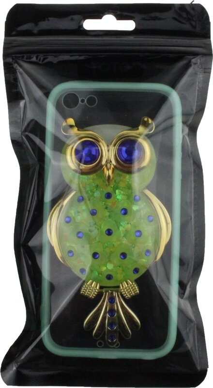 Чехол-накладка TOTO TPU Case Decorative Stones IPhone 5/5S/SE Owl Green від компанії Shock km ua - фото 1