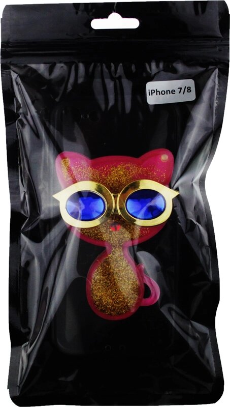Чехол-накладка TOTO TPU Case Decorative Stones iPhone 7/8/SE 2020 Cat Pink від компанії Shock km ua - фото 1