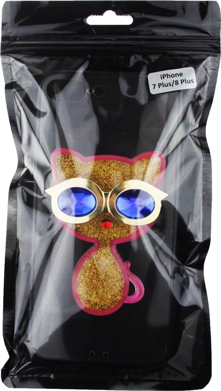 Чехол-накладка TOTO TPU Case Decorative Stones IPhone 7 Plus/8 Plus Cat Pink від компанії Shock km ua - фото 1