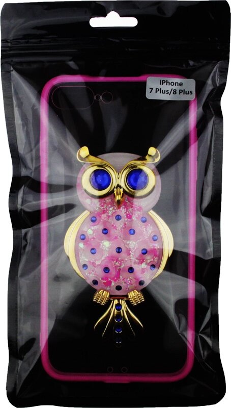 Чехол-накладка TOTO TPU Case Decorative Stones IPhone 7 Plus/8 Plus Owl Pink від компанії Shock km ua - фото 1