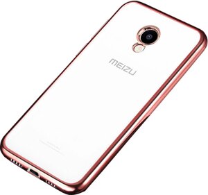 Чехол-накладка TOTO TPU case Electroplated Meizu M5 Rose Gold