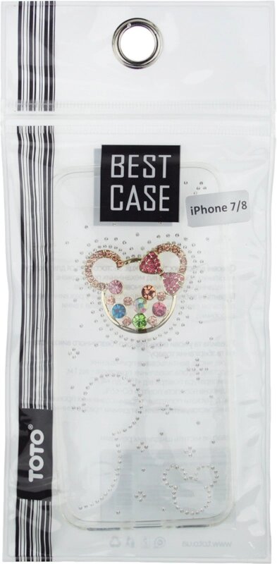 Чехол-накладка TOTO TPU case with stones iPhone 7/8/SE 2020 Mouse Transparent від компанії Shock km ua - фото 1