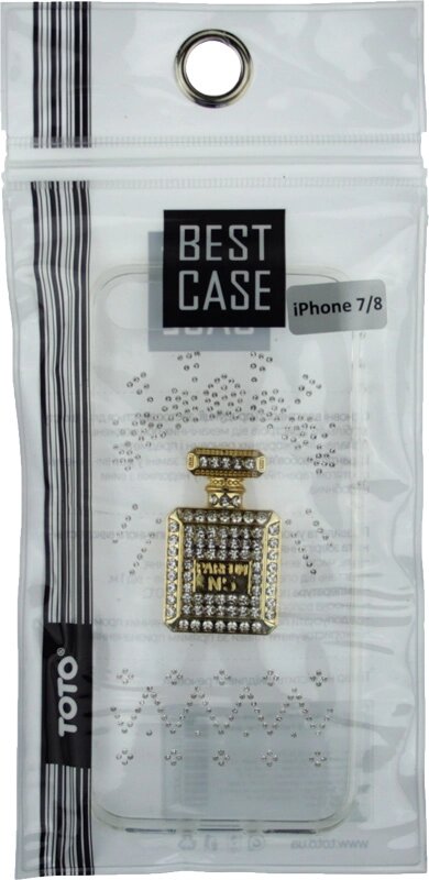 Чехол-накладка TOTO TPU case with stones iPhone 7/8/SE 2020 Perfume Transparent від компанії Shock km ua - фото 1