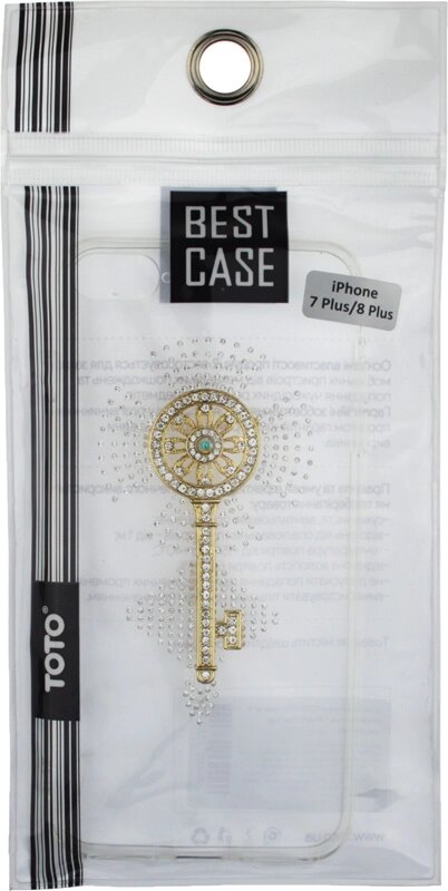 Чехол-накладка TOTO TPU case with stones iPhone 7 Plus/8 Plus Key Transparent від компанії Shock km ua - фото 1