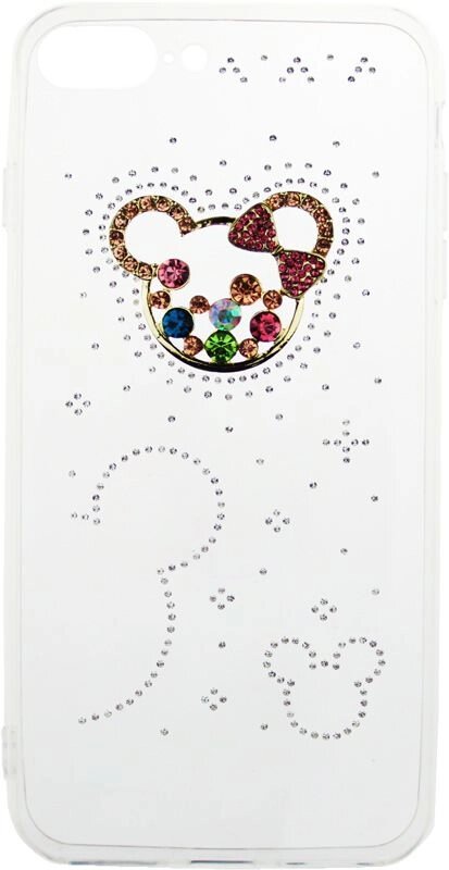 Чехол-накладка TOTO TPU case with stones iPhone 7 Plus/8 Plus Mouse Transparent від компанії Shock km ua - фото 1