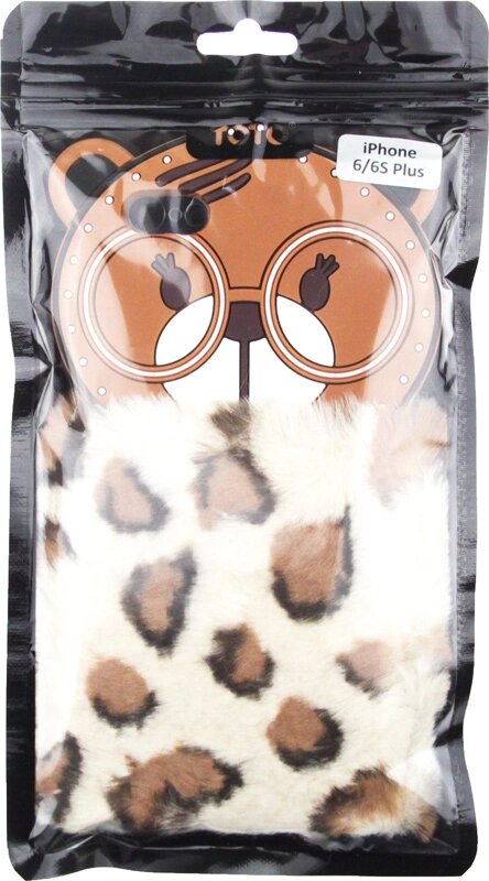 Чехол-накладка TOTO TPU Fluffy Case IPhone 6 Plus/6S Plus Bear Brown від компанії Shock km ua - фото 1