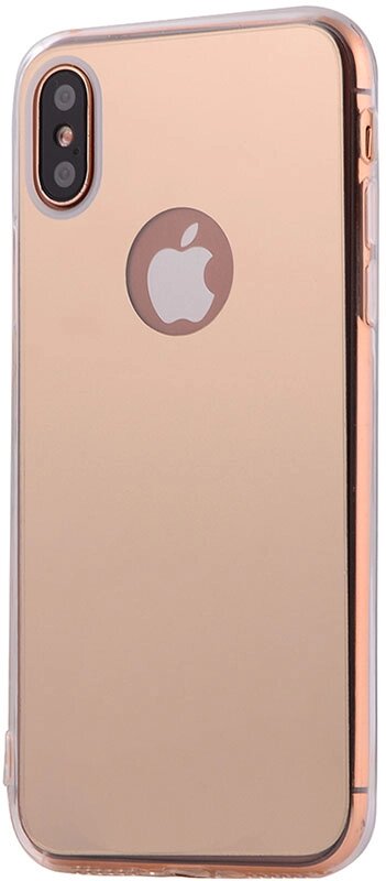 Чехол-накладка TOTO TPU Mirror soft case iPhone X Gold від компанії Shock km ua - фото 1