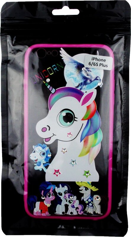 Чехол-накладка TOTO TPU Сartoon Network Case IPhone 6 Plus/6S Plus Pink Unicorn від компанії Shock km ua - фото 1