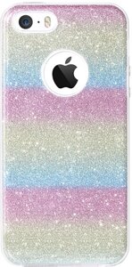 Чехол-накладка TOTO TPU Shine Case iPhone 5/5s/SE Rainbow
