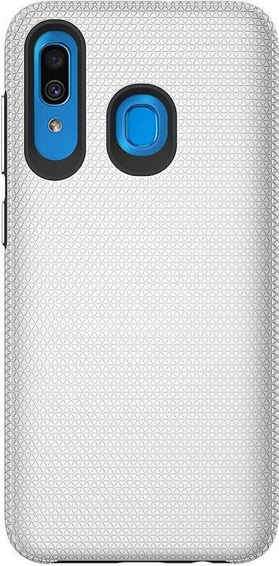 Чехол-накладка TOTO Triangle TPU+PC Case Samsung Galaxy A20/A30 Silver від компанії Shock km ua - фото 1