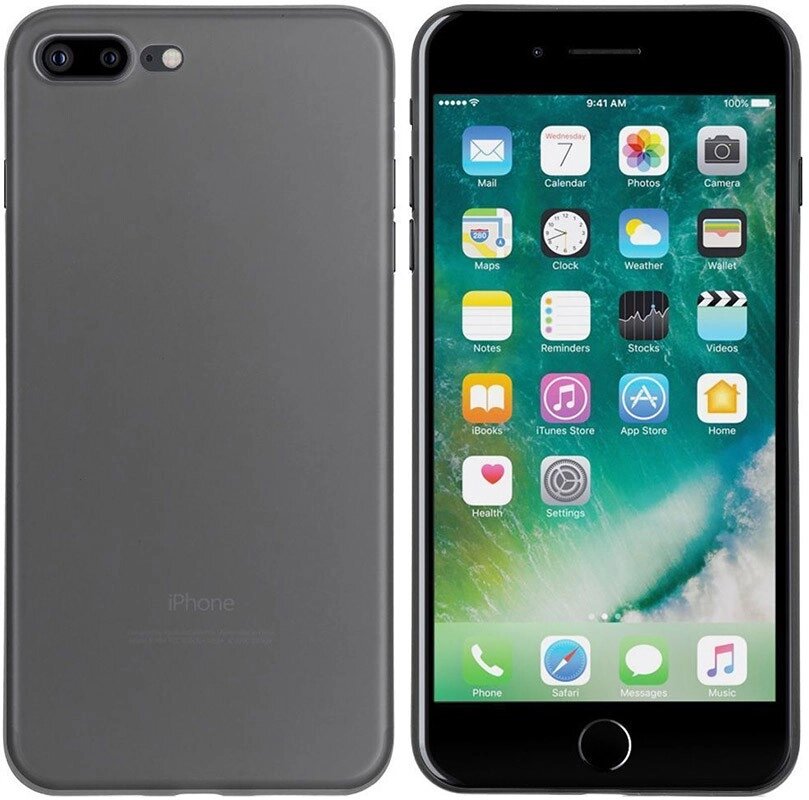 Чехол-накладка TOTO Ultra Thin TPU Case iPhone 7 Plus/8 Plus Black від компанії Shock km ua - фото 1
