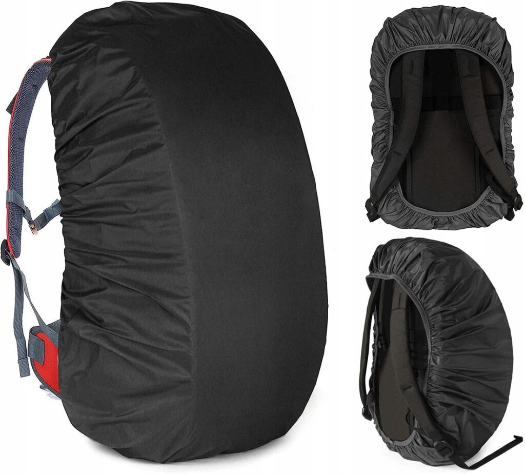 Чохол-дощовик для рюкзака Nela-Style Raincover до 40L чорний від компанії Shock km ua - фото 1