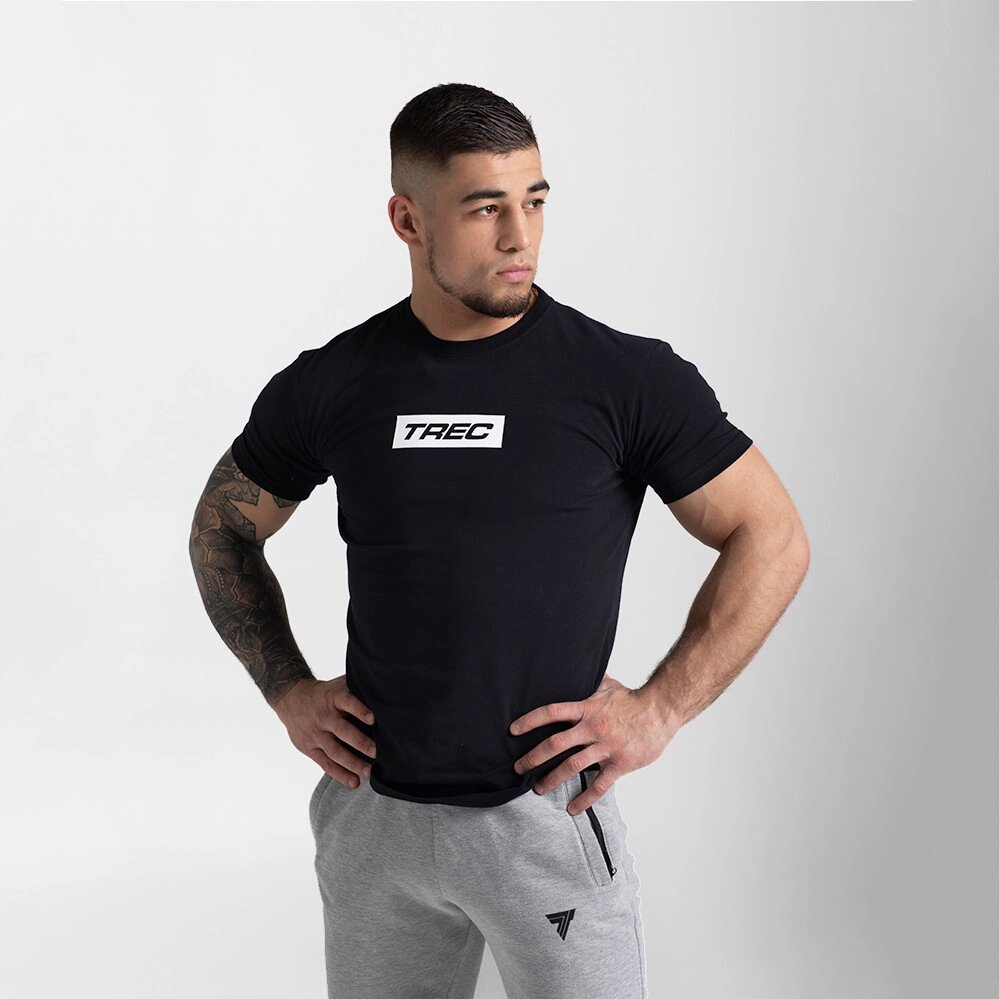 Чоловіча футболка Trec Nutrition Basic 137, Black XL від компанії Shock km ua - фото 1