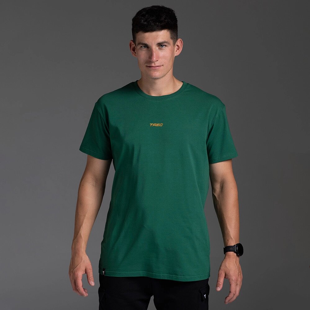 Чоловіча футболка Trec Nutrition Basic 140, Green XL від компанії Shock km ua - фото 1
