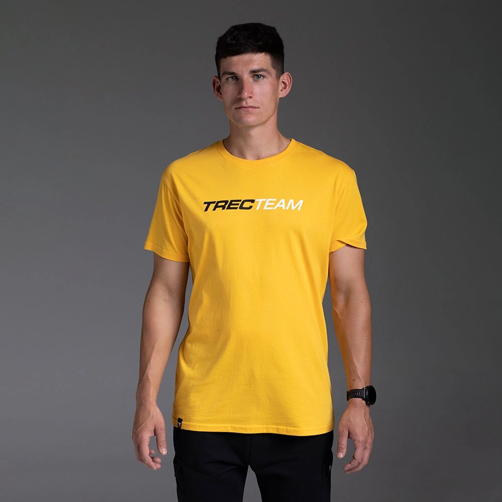 Чоловіча футболка Trec Nutrition Basic 141, Yellow L від компанії Shock km ua - фото 1