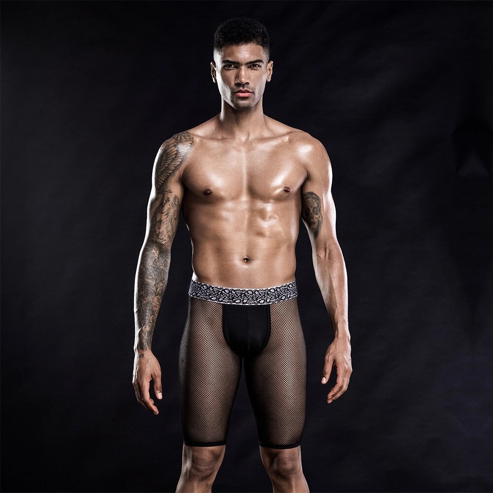 Чоловічі прозорі сексуальні шорти із гульфіком від компанії Shock km ua - фото 1