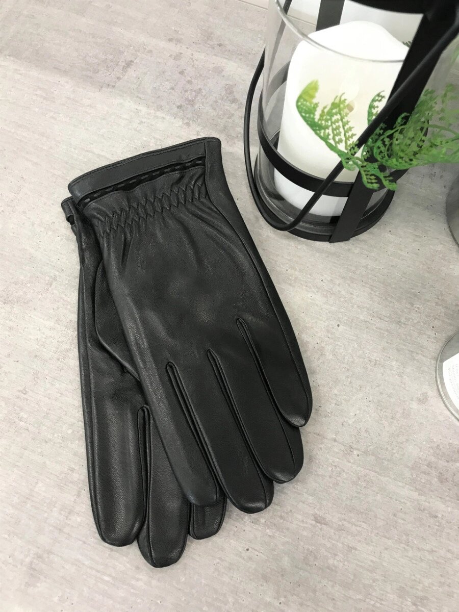 Чоловічі шкіряні рукавички 1-931s3 від компанії Shock km ua - фото 1