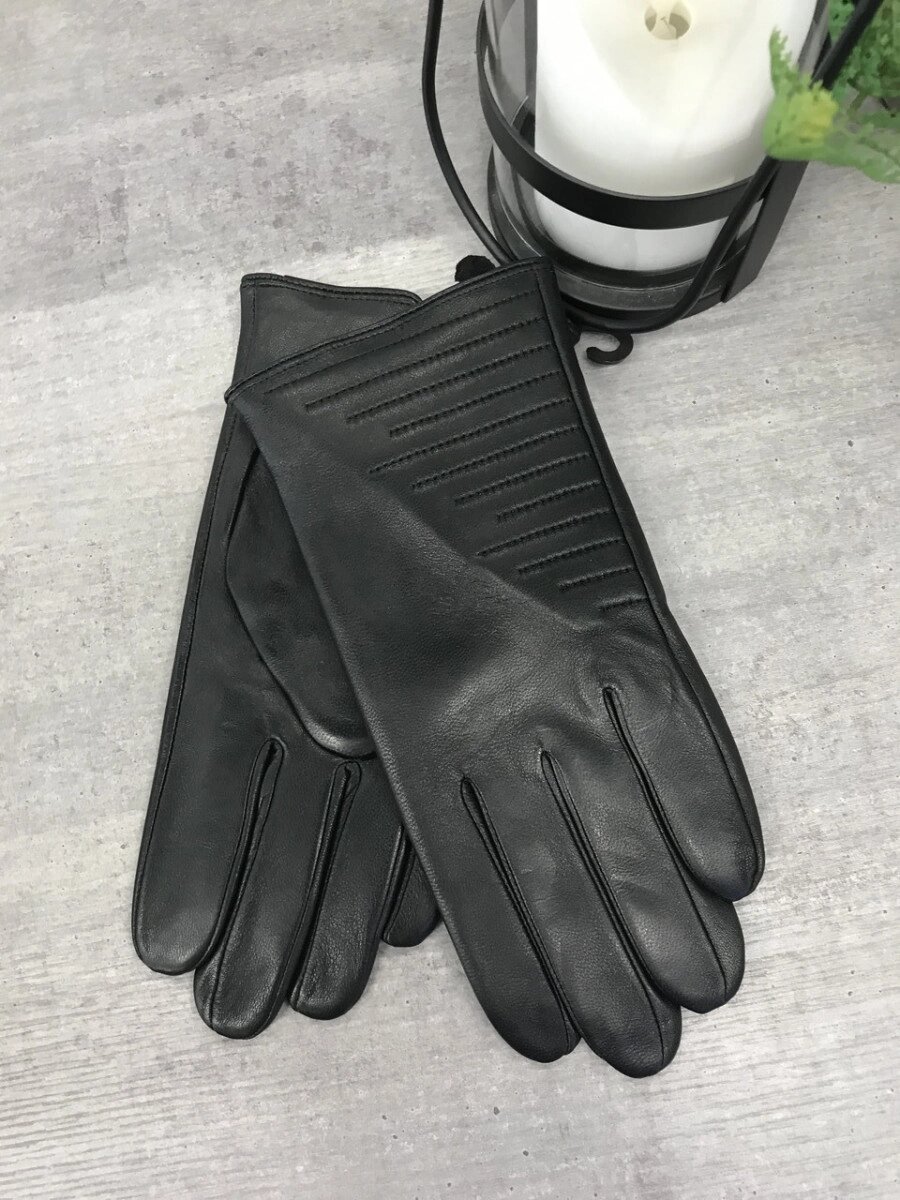 Чоловічі шкіряні рукавички 1-935s1 від компанії Shock km ua - фото 1
