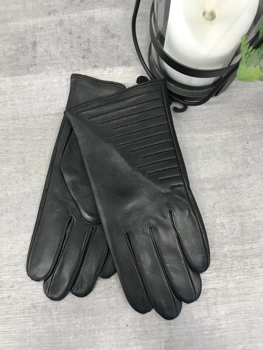 Чоловічі шкіряні рукавички 1-935s3 від компанії Shock km ua - фото 1
