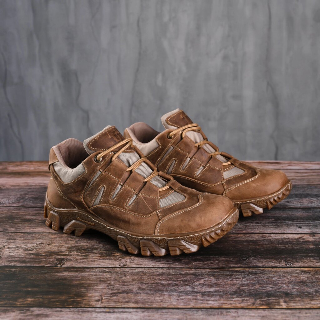 Чоловічі тактичні кросівки Apu (ZSU) 7513 40 R 26 см коричнево від компанії Я в шоці! ™ - фото 1