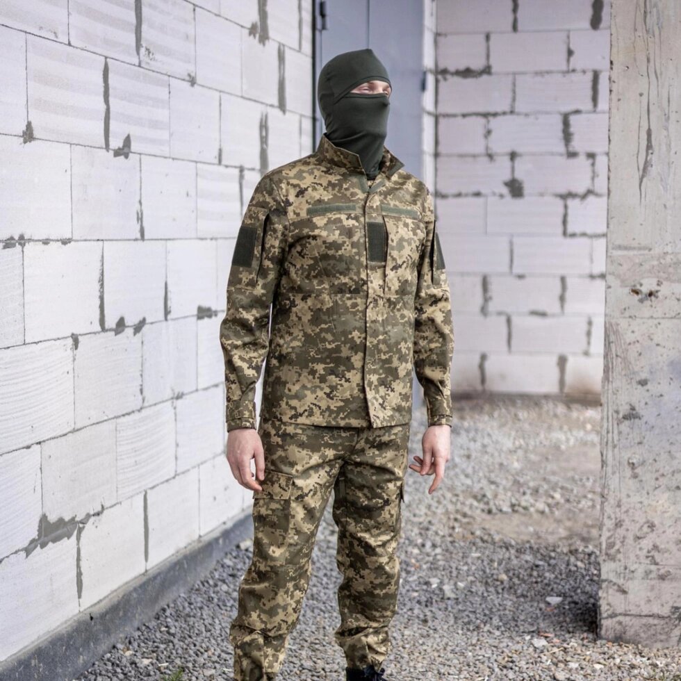 Чоловічий армійський костюм для ЗСУ Tactical тактична форма Піксель 7064 50 розмір від компанії Shock km ua - фото 1