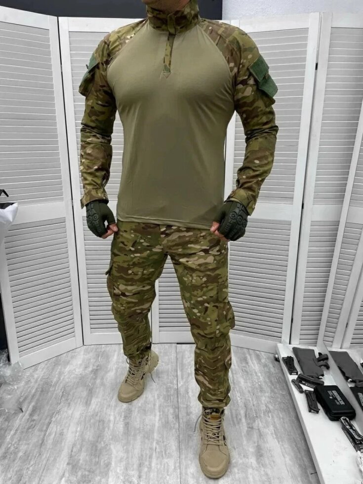 Чоловічий армійський костюм мультикам для ЗСУ Tactical тактична форма убакс і штани Туреччина 7284 XL від компанії Shock km ua - фото 1