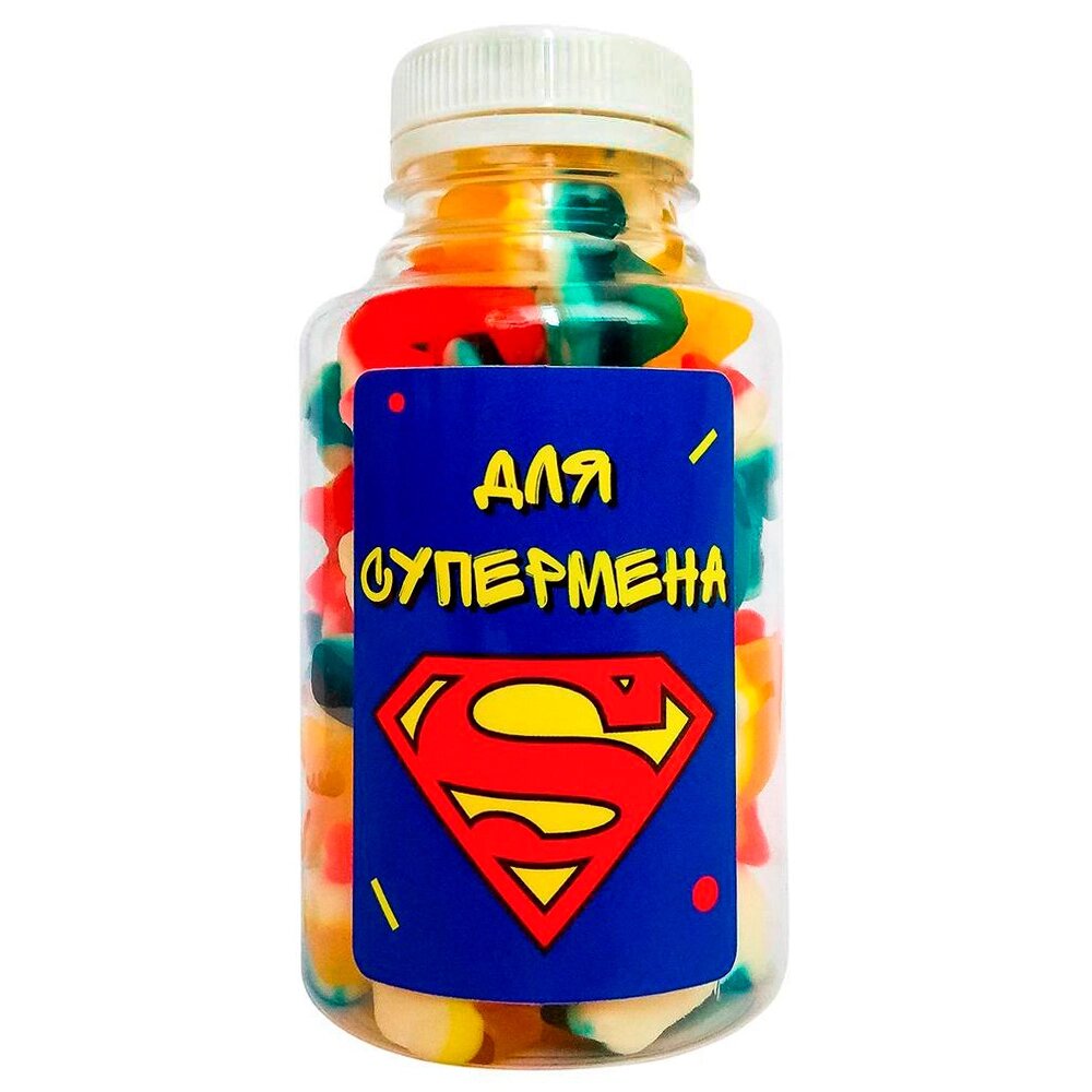 Цукерки в банці Для супермена від компанії Shock km ua - фото 1