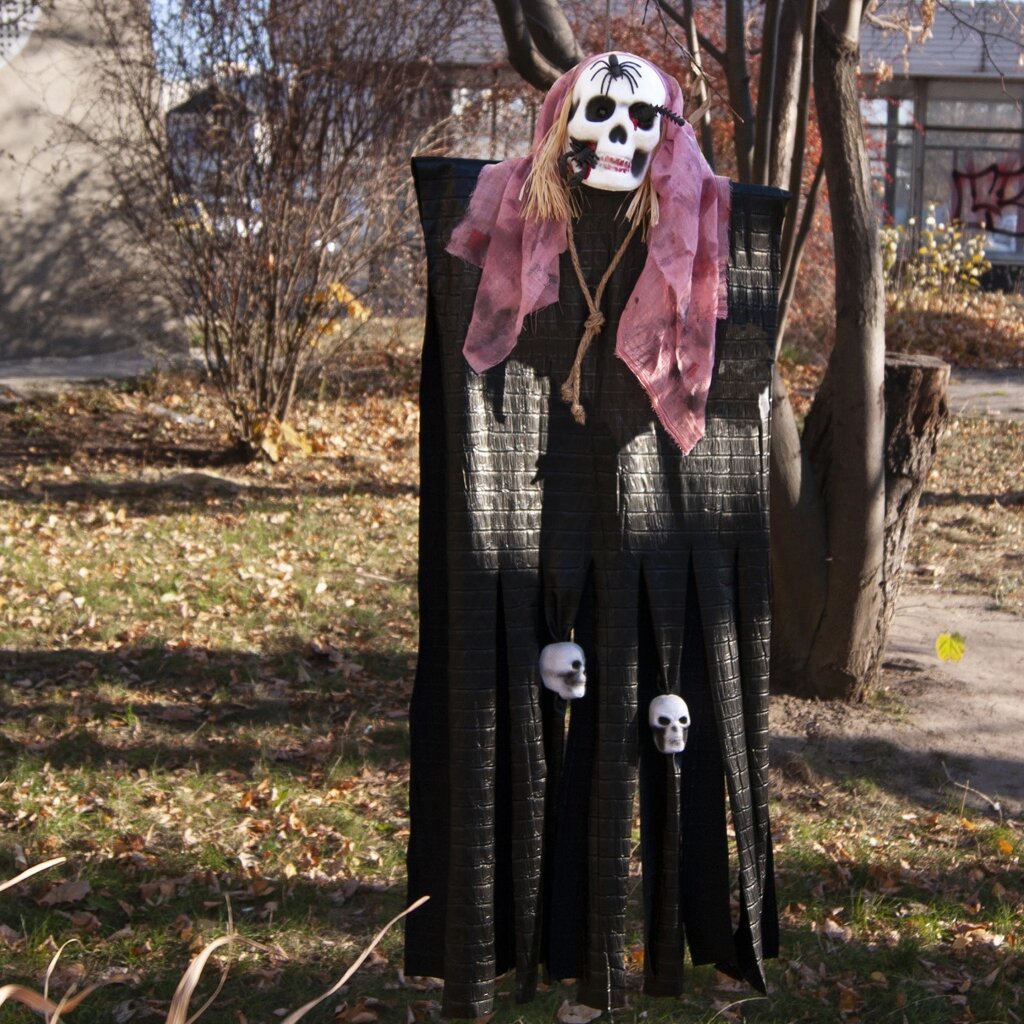 Декор для хеллоуїну Смерть (130см) чорний з рожевим 11676 від компанії Shock km ua - фото 1