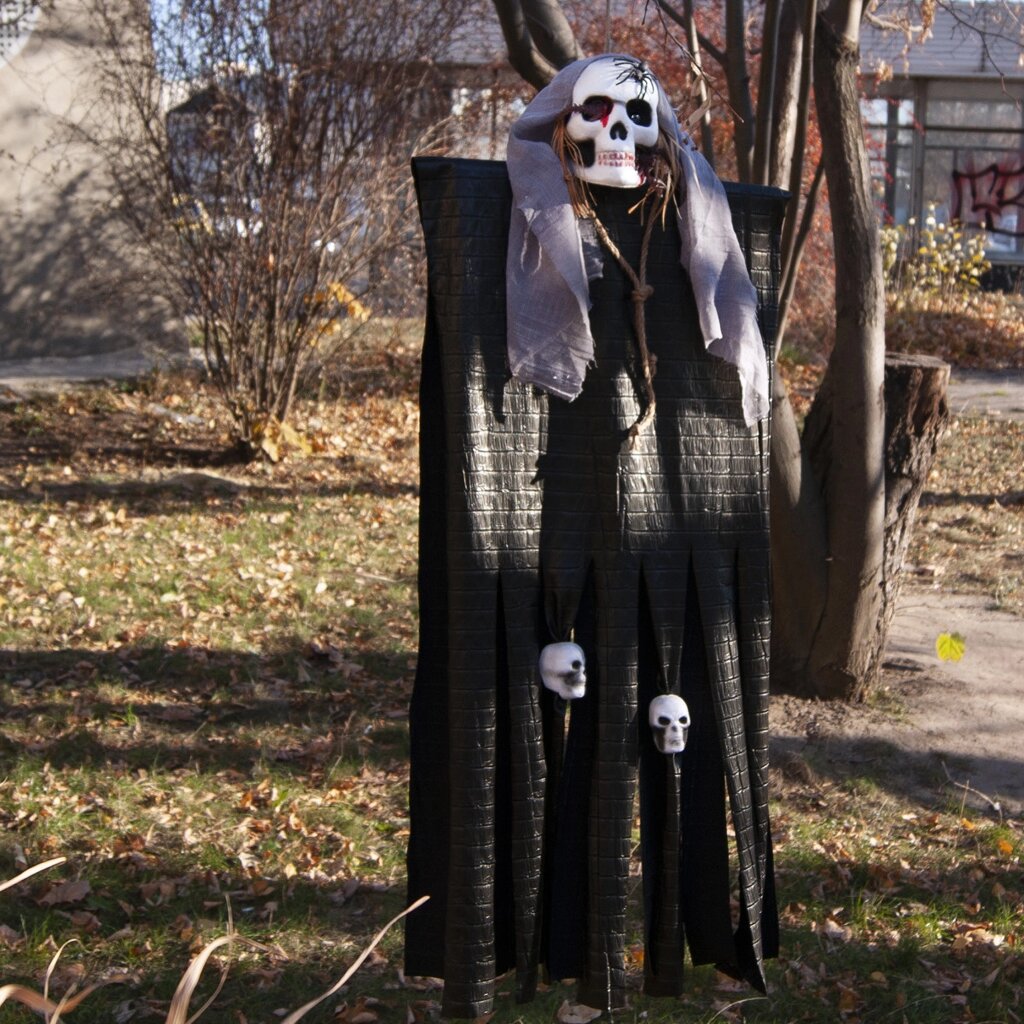 Декор для хеллоуїну Смерть (130см) чорний з сірим 11677 від компанії Shock km ua - фото 1