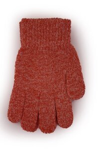 Дитячі в'язані рукавички 5002S-5 червоні