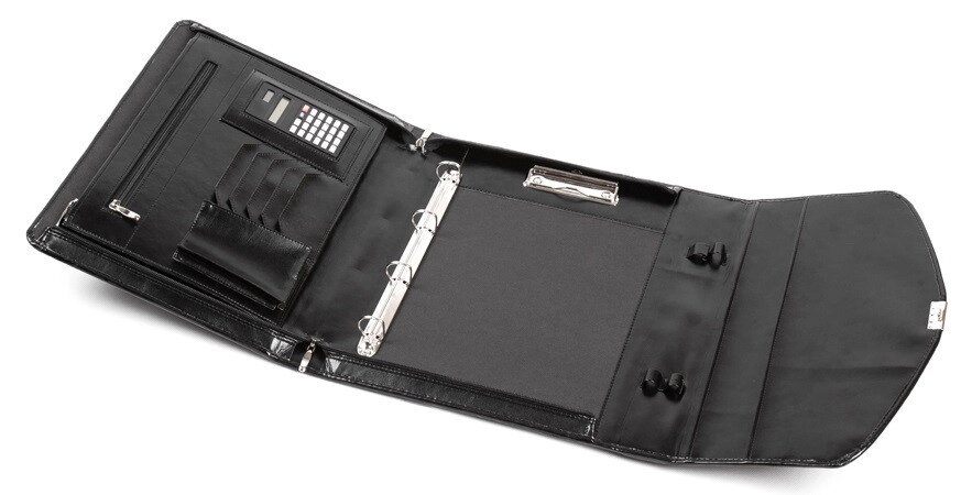 Ділова папка-портфель із еко шкіри JPB AK-08 чорна від компанії Shock km ua - фото 1