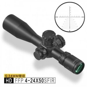 Discovery Optics HD/34 4-24X50 SFIR SLT FFP IR-MIL 34 mm від компанії Shock km ua - фото 1