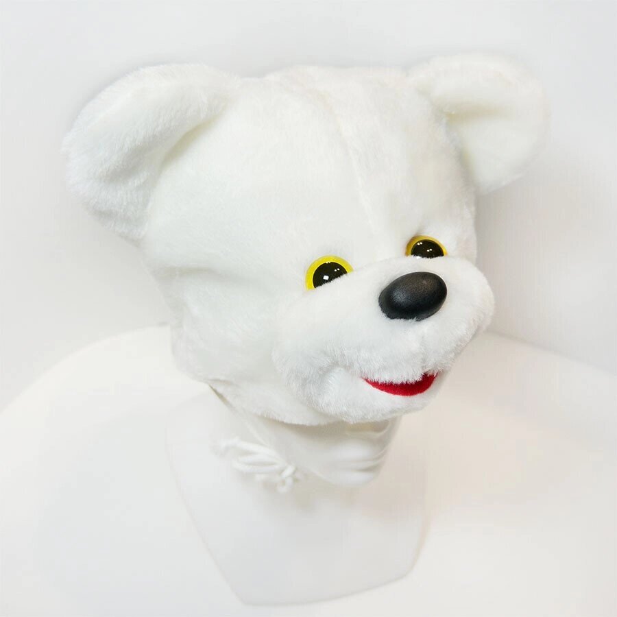 Дитяча маскарадна шапочка Zolushka ведмідь білий (ZL2372) від компанії Shock km ua - фото 1