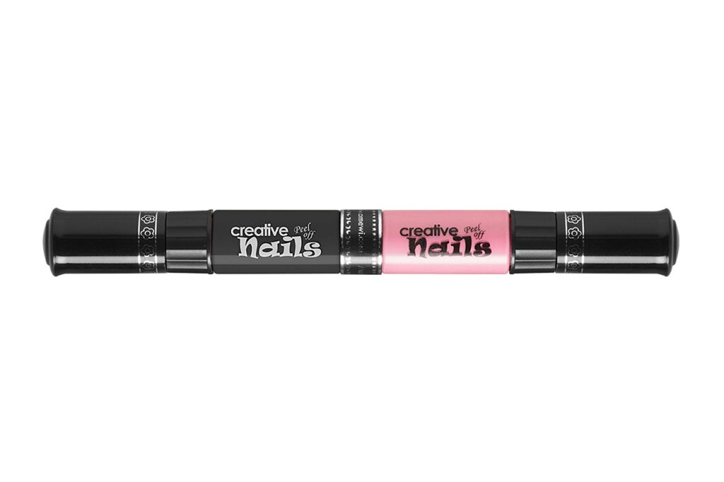 Дитячий лак-олівець для нігтів Malinos Creative Nails на водній основі (2 кольори Чорний + Рожевий) від компанії Shock km ua - фото 1
