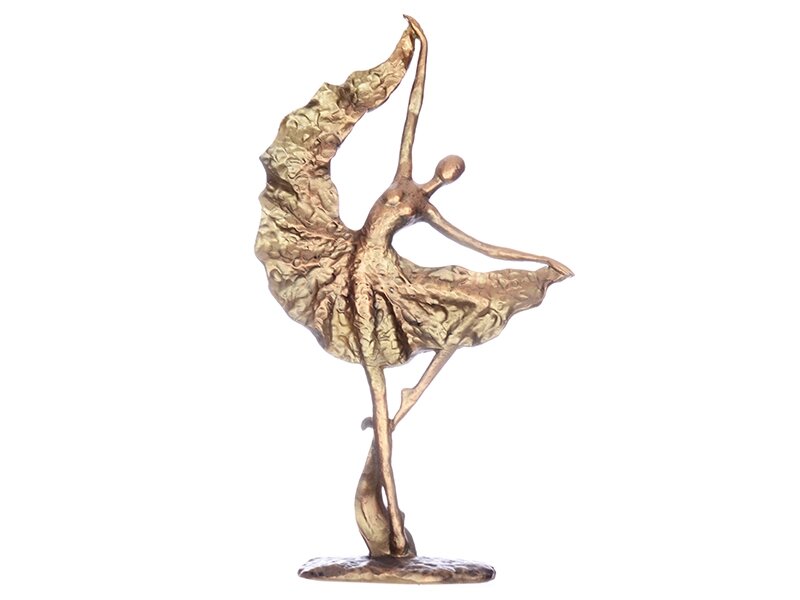 Фігурка декоративна Lefard Балерина 192-028 10х26х45 см бронзова від компанії Shock km ua - фото 1