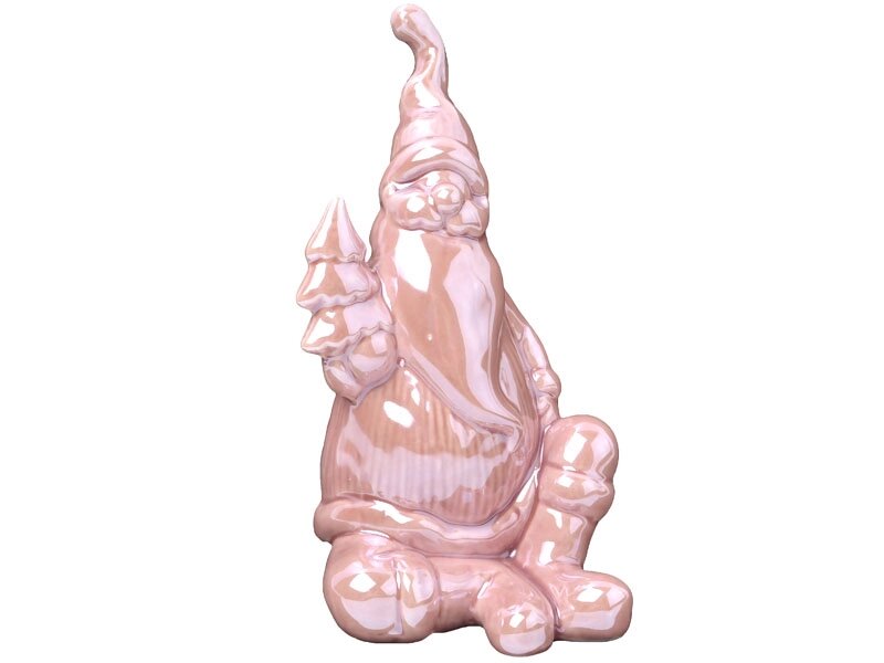 Фігурка декоративна Lefard Дід Мороз 919-265 14 см рожева від компанії Shock km ua - фото 1