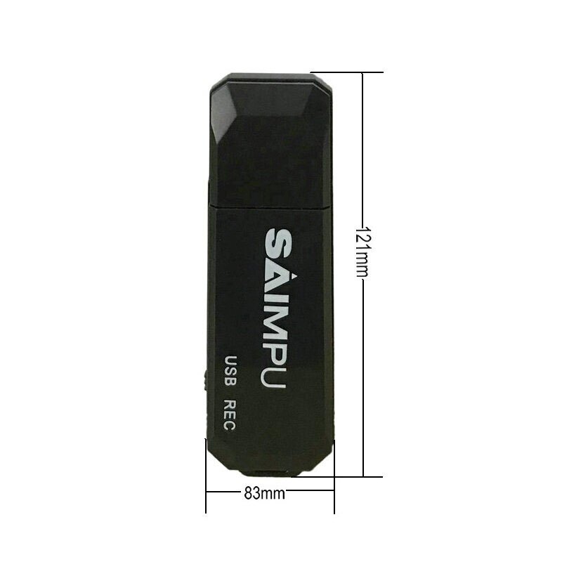 Флешка диктофон міні Saimpu A2, простий запис без налаштувань, SD карти до 128 Гб, 3 години роботи від компанії Shock km ua - фото 1