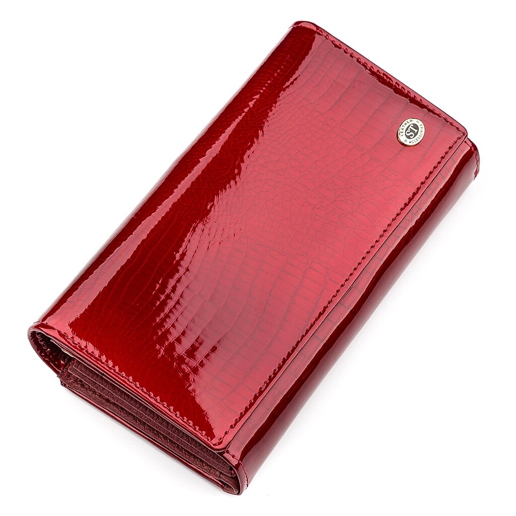 Гаманець жіночий ST Leather 18430 (S9001A) дуже гарний Червоний від компанії Shock km ua - фото 1