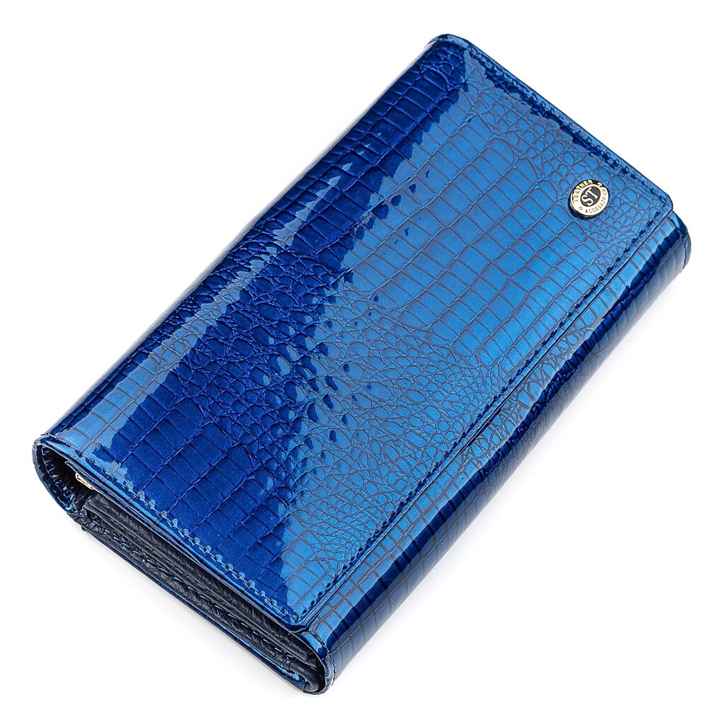 Гаманець жіночий ST Leather 18432 (S9001A) модний Синій від компанії Shock km ua - фото 1