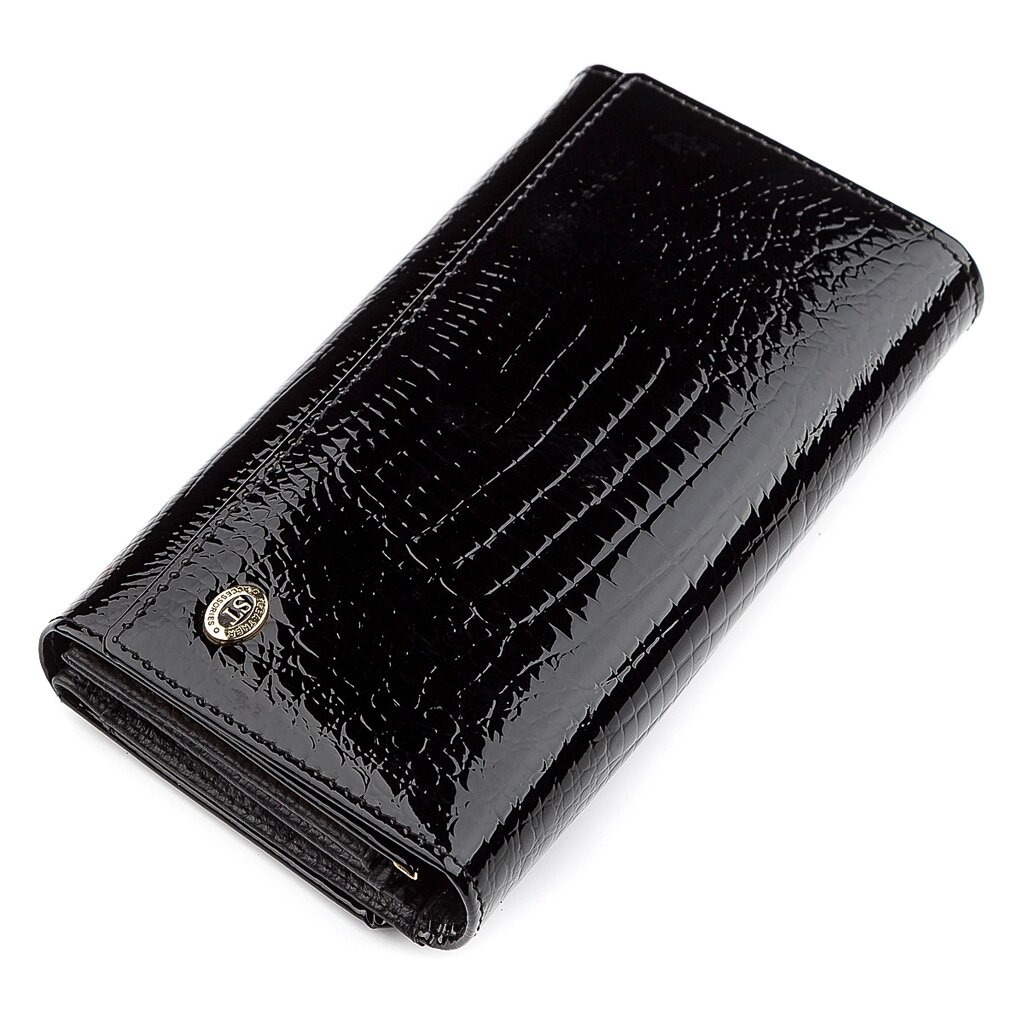 Гаманець жіночий ST Leather 18433 (S9001A) надійний Чорний від компанії Shock km ua - фото 1