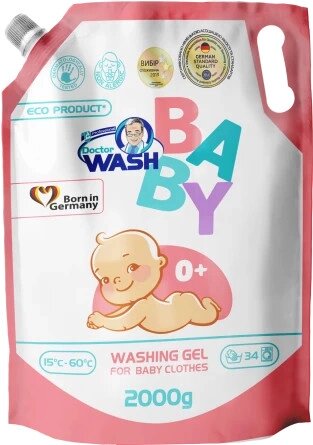 Гель для прання дитячої білизни Doctor Wash Baby 724892 2 л від компанії Shock km ua - фото 1