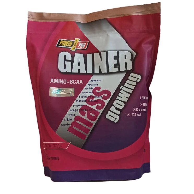 Гейнер Power Pro Gainer, 2 кг Лісова ягода від компанії Shock km ua - фото 1