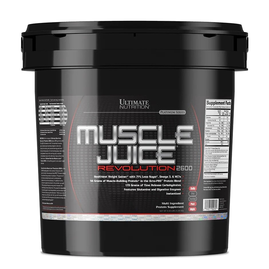 Гейнер Ultimate Muscle Juice Revolution 2600, 5 кг Банан від компанії Shock km ua - фото 1