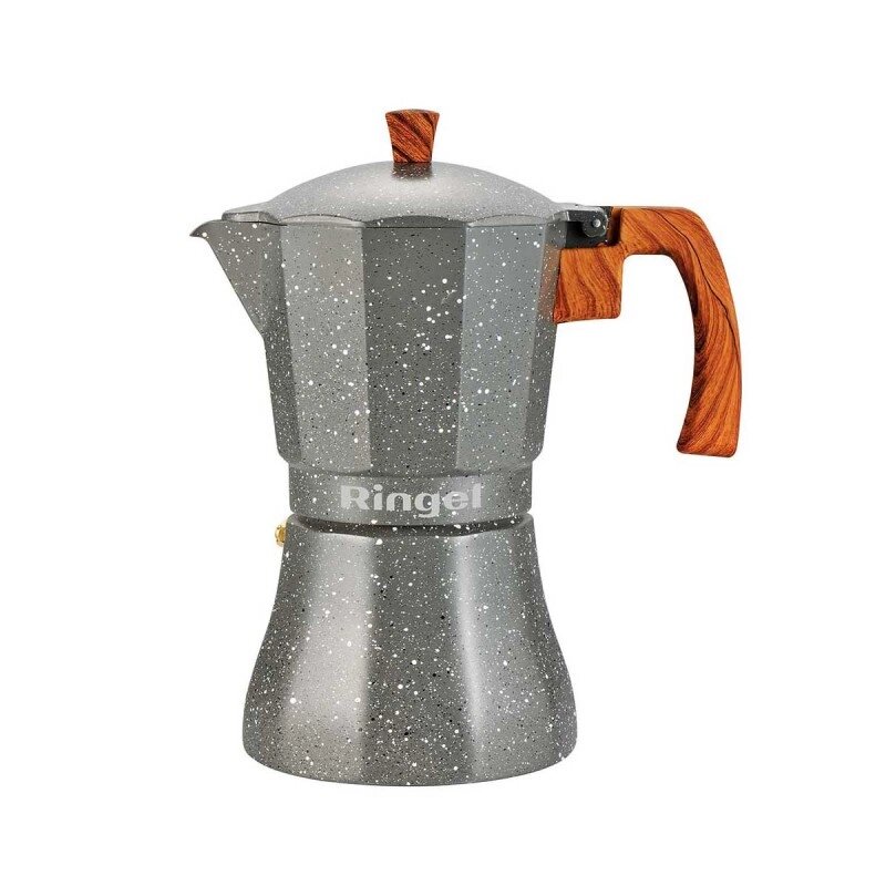 Гейзерна кавоварка Ringel Grey Line RG-12104-3 150 мл 3 чашки сіра від компанії Shock km ua - фото 1