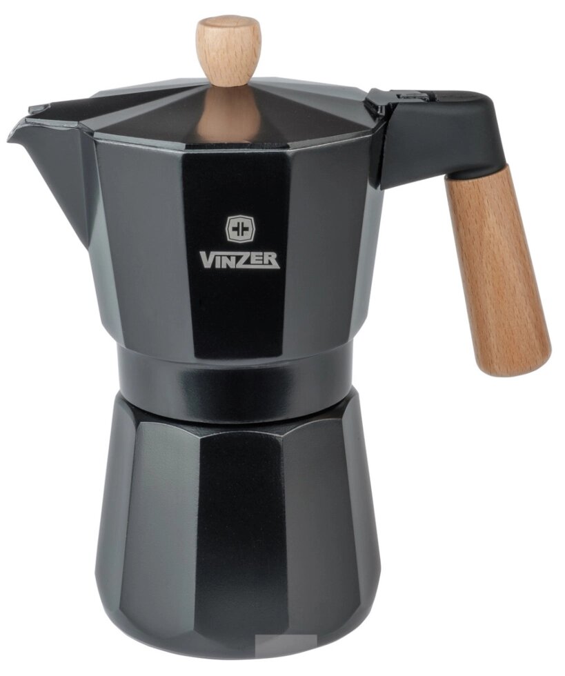 Гейзерна кавоварка Vinzer Latte Nero VZ-89382 300 мл від компанії Shock km ua - фото 1