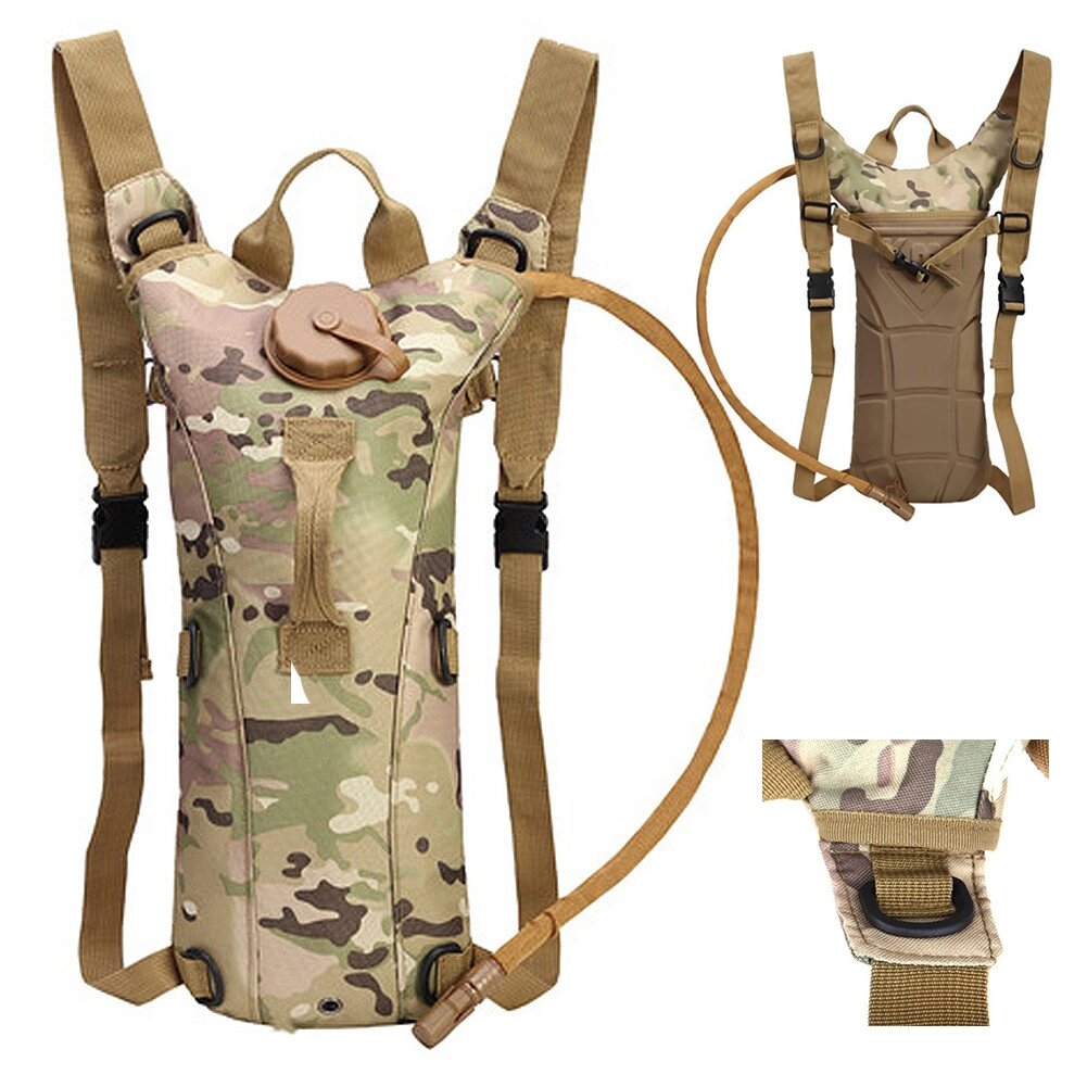 Гідратор для армії Camel Bag Water Bag, тактична сумка-резервуар для води на 2,5 літра, Бежевий мультикам від компанії Shock km ua - фото 1