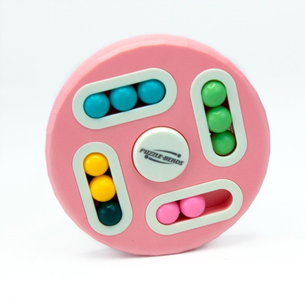 Головоломка антистрес Puzzle Beads IQ BALL ABC11-22 (рожева) від компанії Shock km ua - фото 1